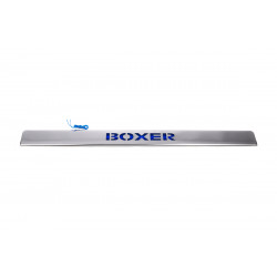 Хром планка над номером LED-синій (нерж.) для Peugeot Boxer 2006-2024 та рр