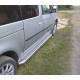 Бокові пороги Premium (2 шт., нерж) Стандартна база, d42 для Volkswagen Caddy 2004-2010 рр