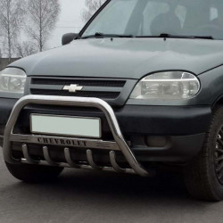 Кенгурятник WT004 (нерж) для Chevrolet Niva