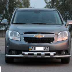 Передній захист ST015 (нерж) для Chevrolet Orlando 2010-2024 рр