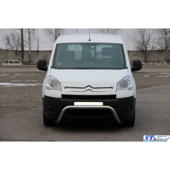 Кенгурятник WT007 (нерж.) для Citroen Berlingo 2008-2018 рр