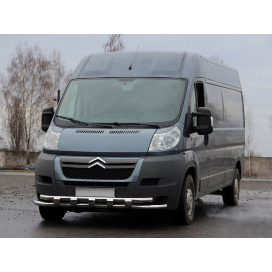 Передня дуга ST015 (нерж.) для Peugeot Boxer 2006-2024 та рр