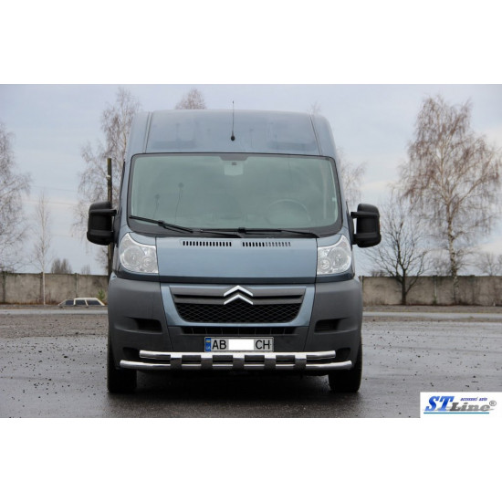 Передня дуга ST015 (нерж.) для Peugeot Boxer 2006-2024 та рр