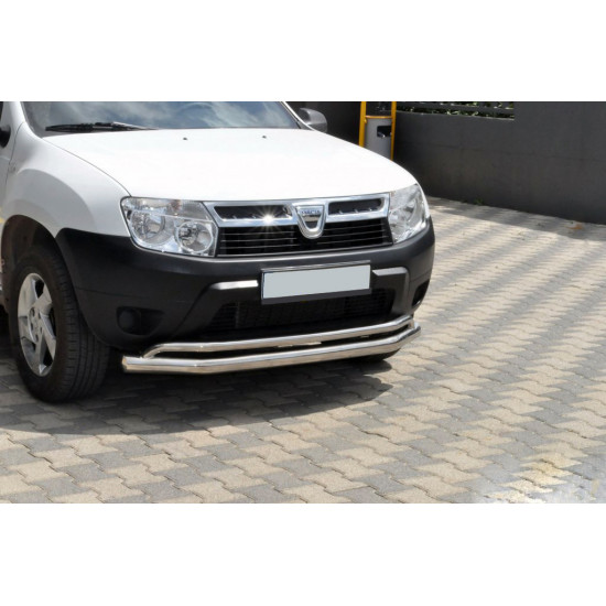 Передній захист ST017 (нерж.) для Renault Duster 2008-2017 рр