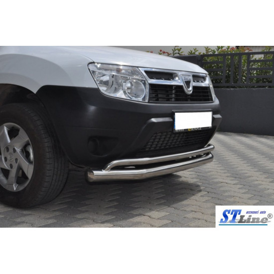 Передній захист ST017 (нерж.) для Renault Duster 2008-2017 рр