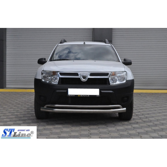 Передній захист ST017 (нерж.) для Renault Duster 2008-2017 рр