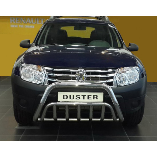 Кенгурятник WT002 (нерж) для Renault Duster 2008-2017 рр