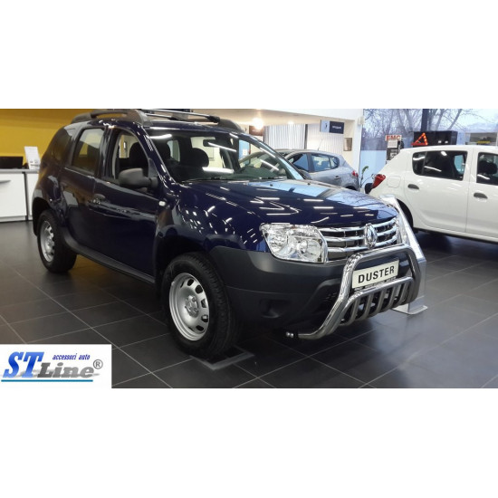 Кенгурятник WT002 (нерж) для Renault Duster 2008-2017 рр