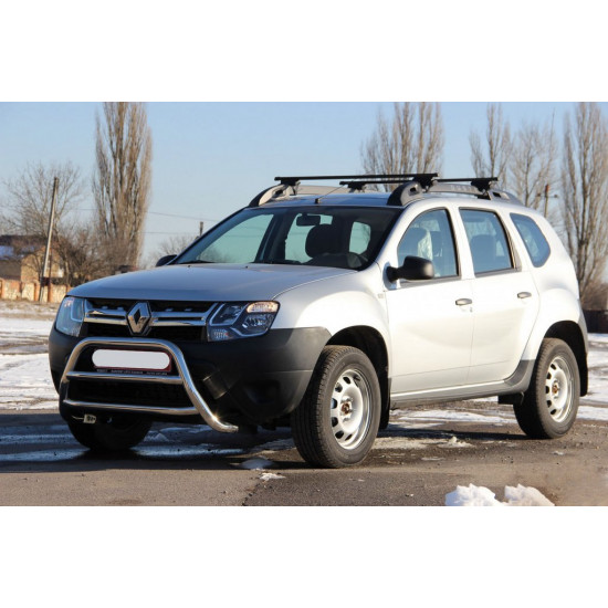 Кенгурятник WT022 (нерж) для Renault Duster 2008-2017 рр