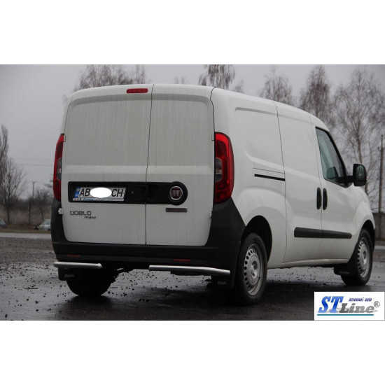 Задні куточки AK003 (нерж.) для Fiat Doblo II 2010-2022 рр