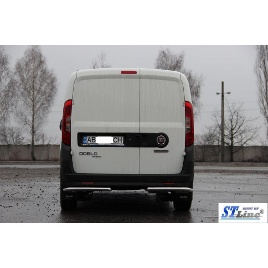 Задні куточки AK003 (нерж.) для Fiat Doblo II 2010-2022 рр