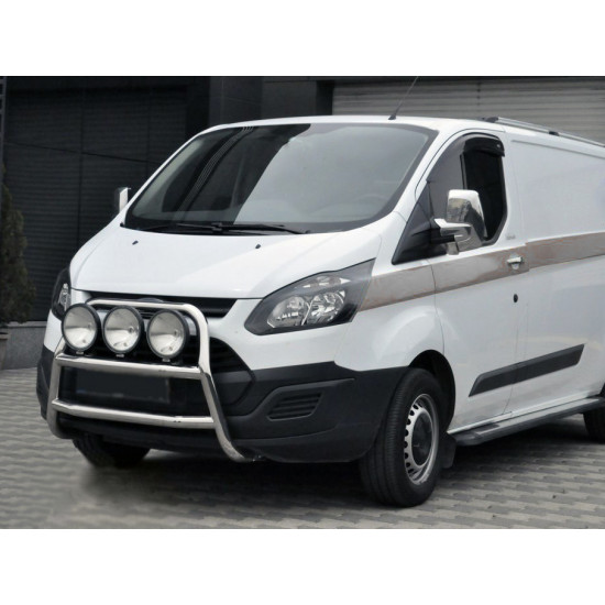 Кенгурятник WT022 (нерж.) для Ford Custom 2013-2022 рр