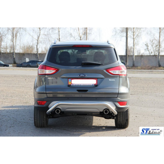 Задня дуга AK007 (нерж) для Ford Kuga/Escape 2013-2019 рр