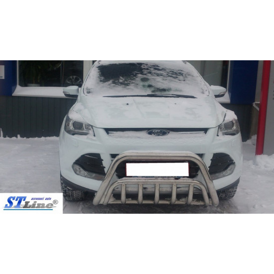 Кенгурятник WT002 (нерж.) для Ford Kuga/Escape 2013-2019 рр