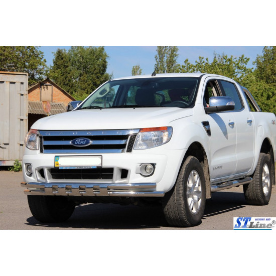 Передній захист ST016 (нерж.) для Ford Ranger 2011-2022 рр