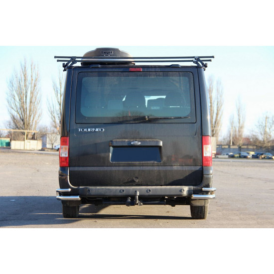 Задні куточки AK003-Double (нерж.) для Ford Transit 2000-2014 рр