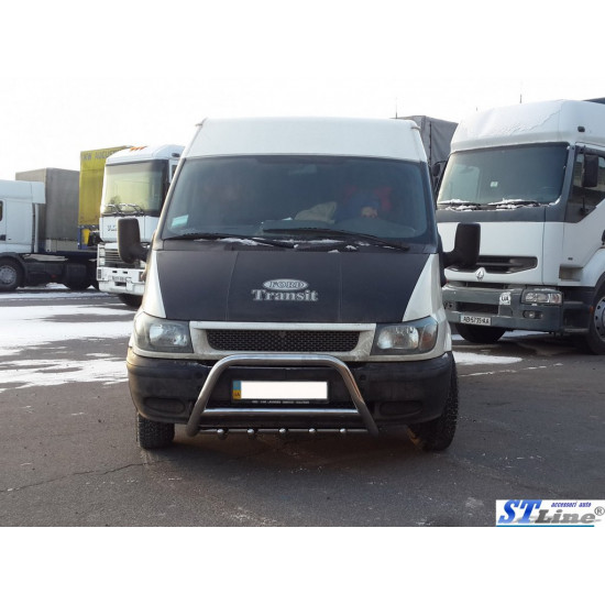 Кенгурятник WT002 (2006-2014, нерж.) для Ford Transit рр