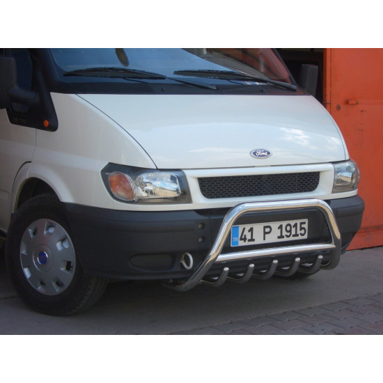 Кенгурятник WT002 (2006-2014, нерж.) для Ford Transit рр