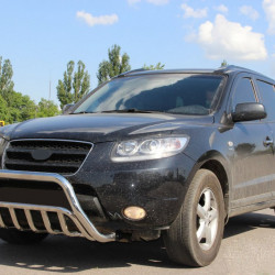 Кенгурятник WT002 (нерж.) для Hyundai Santa Fe 2 2006-2012рр