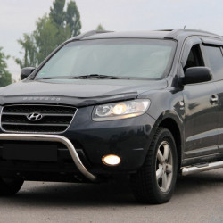 Кенгурятник WT007 (нерж.) для Hyundai Santa Fe 2 2006-2012рр