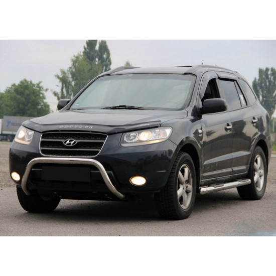 Кенгурятник WT007 (нерж.) для Hyundai Santa Fe 2 2006-2012рр