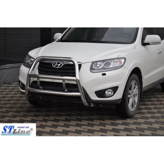 Кенгурятник WT018 (нерж.) для Hyundai Santa Fe 2 2006-2012рр