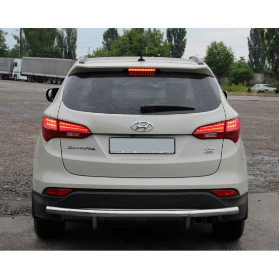 Задня дуга AK002 (нерж.) для Hyundai Santa Fe 3 2012-2018рр