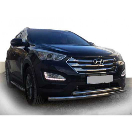 Передня дуга ST014 (нерж.) для Hyundai Santa Fe 3 2012-2018рр