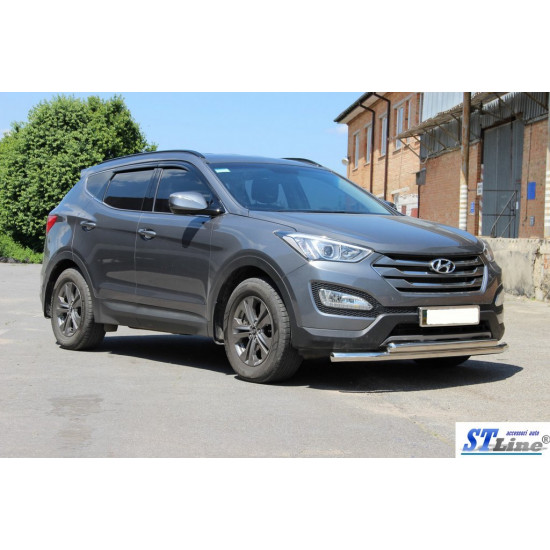 Передня дуга ST014 (нерж.) для Hyundai Santa Fe 3 2012-2018рр