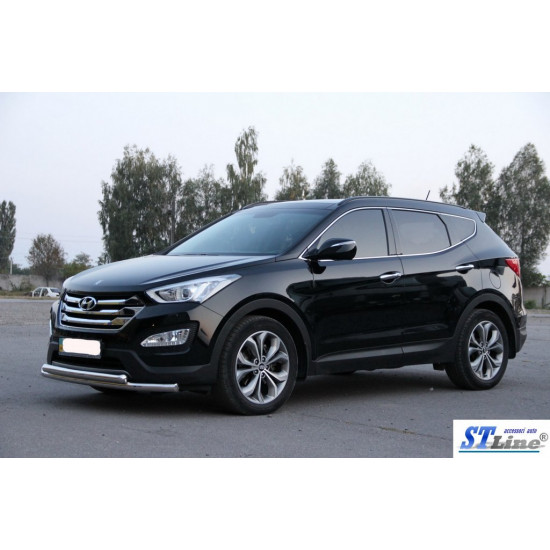 Передня дуга ST014 (нерж.) для Hyundai Santa Fe 3 2012-2018рр