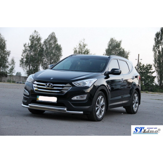 Передня дуга ST014 (нерж.) для Hyundai Santa Fe 3 2012-2018рр