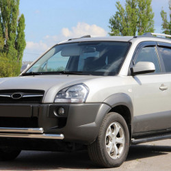 Передній захист ST014 (нерж.) для Hyundai Tucson JM 2004-2024 рр