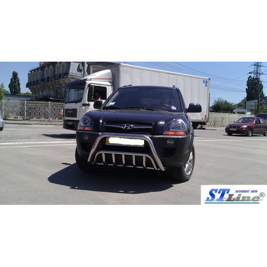 Кенгурятник WT002 (нерж.) для Hyundai Tucson JM 2004-2024 рр