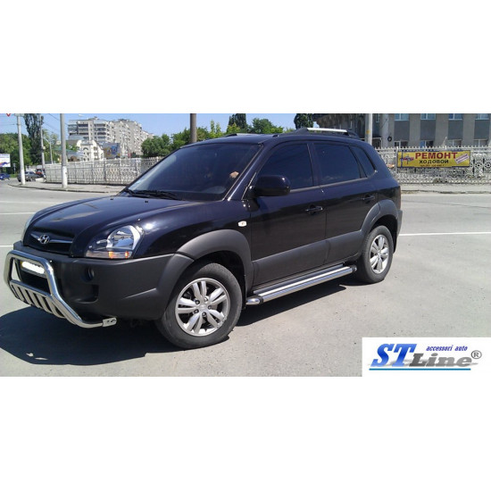 Кенгурятник WT002 (нерж.) для Hyundai Tucson JM 2004-2024 рр