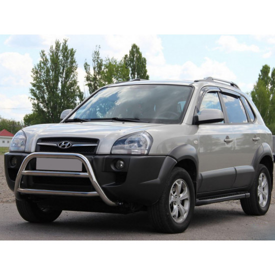 Кенгурятник WT022 (нерж.) для Hyundai Tucson JM 2004-2024 рр