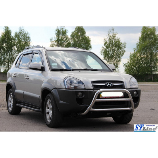 Кенгурятник WT022 (нерж.) для Hyundai Tucson JM 2004-2024 рр