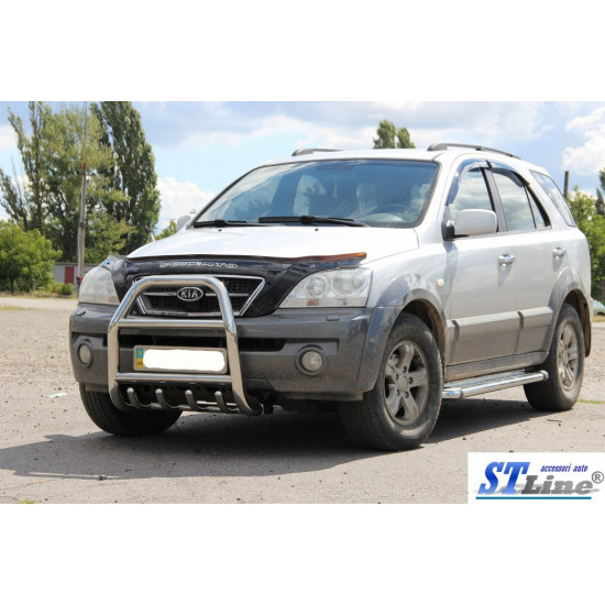 Кенгурятник QT007 (нерж.) для Kia Sorento 2002-2009 рр