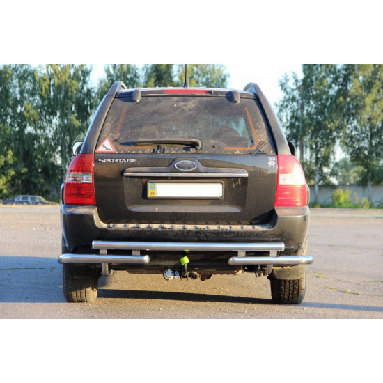 Задня дуга AK007 (нерж.) для Kia Sportage 2004-2010 рр