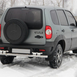 Задня дуга AK015 (нерж.) для Chevrolet Niva