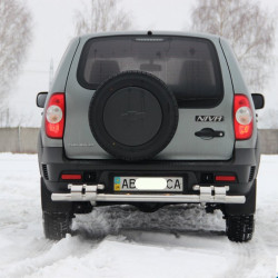 Задня дуга AK015 (нерж.) для Chevrolet Niva