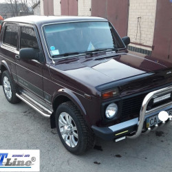 Кенгурятник QT006 (нерж.) для Lada Niva та Urban