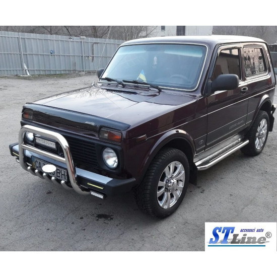 Кенгурятник QT006 (нерж.) для Lada Niva та Urban