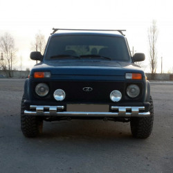 Передня дуга ST015 (нерж.) для Lada Niva та Urban