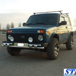 Передня дуга ST015 (нерж.) для Lada Niva та Urban