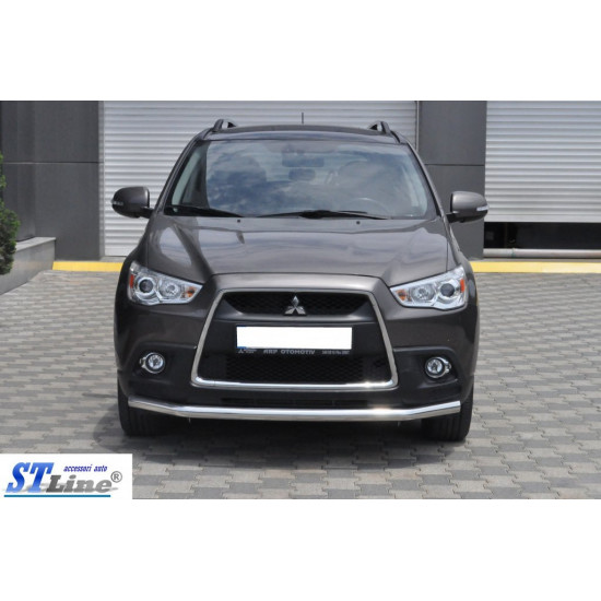 Передній захист ST008 (нерж.) для Mitsubishi ASX 2010-2023 рр