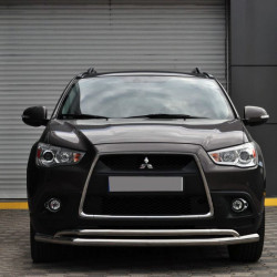 Передній захист ST017 (нерж.) для Mitsubishi ASX 2010-2023 рр