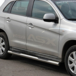 Бічні труби BB002 (2 шт., нерж.) для Mitsubishi ASX 2010-2023 рр