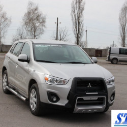 Бічні труби BB002 (2 шт., нерж.) для Mitsubishi ASX 2010-2023 рр