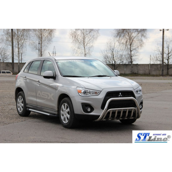 Кенгурятник WT002 (нерж.) для Mitsubishi ASX 2010-2023 рр