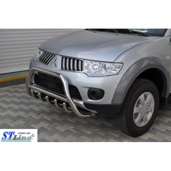 Кенгурятник WT003 (нерж.) для Mitsubishi L200 2006-2015 рр